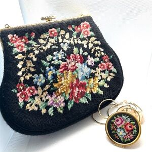 Vintage Needlepoint Bag and Locket